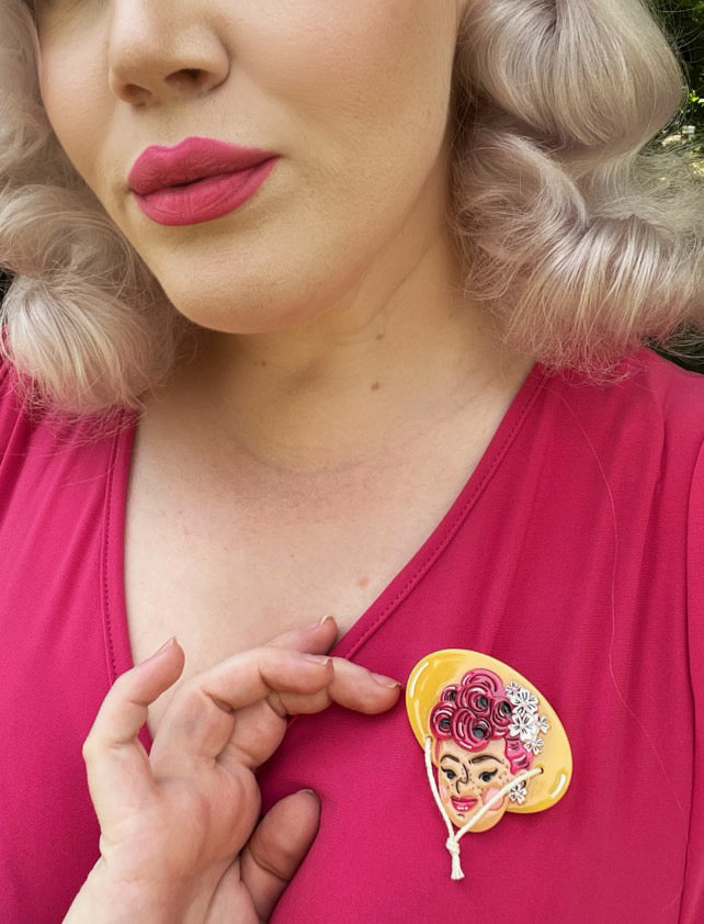 Elizabeth Brooch by Marla VonDuta x Lipstick & Chrome – view 4