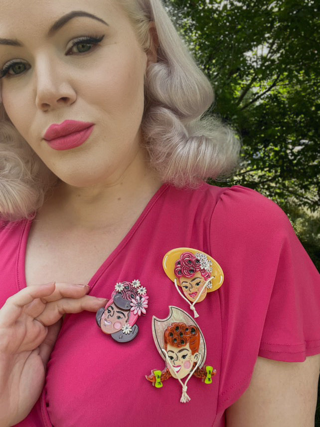 Elizabeth Brooch by Marla VonDuta x Lipstick & Chrome