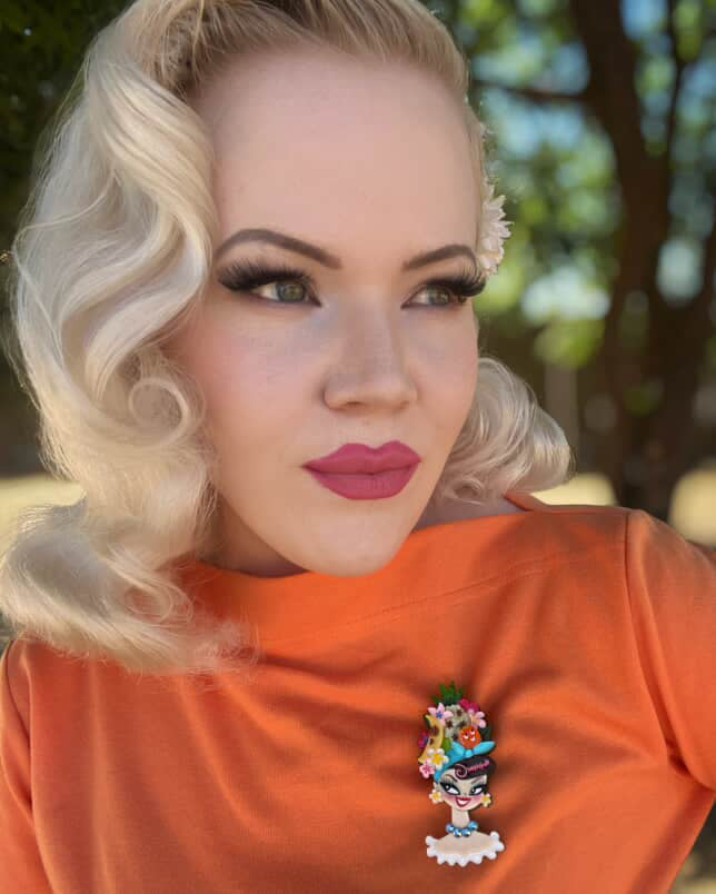 Forbidden Fruits Brooch by Miss Fluff x Lipstick & Chrome