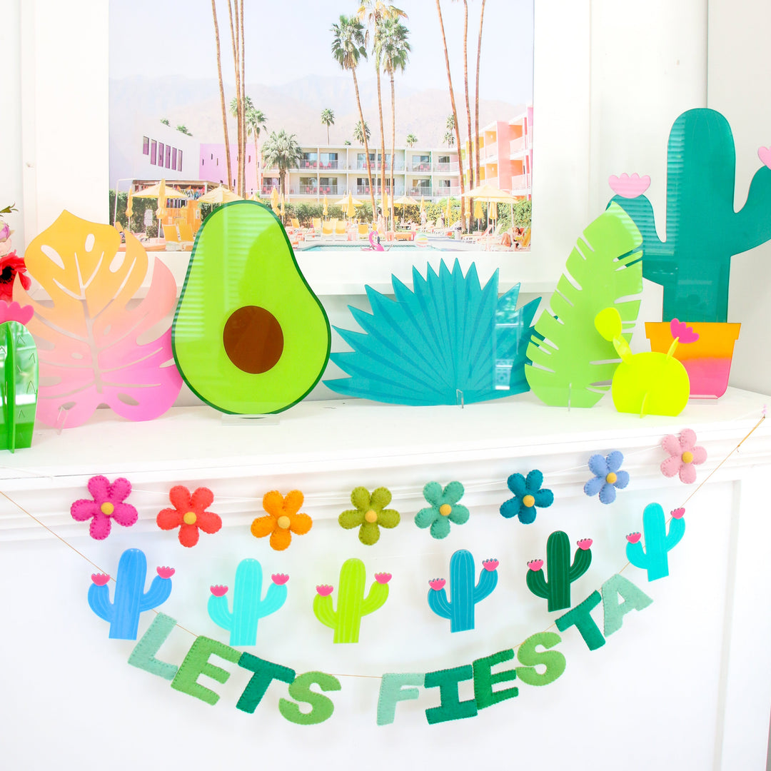 Acrylic cactus garland