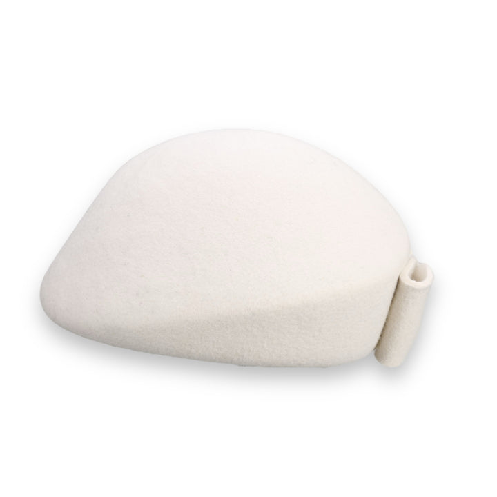 The Head-Turner Structured Beret by Lipstick & Chrome -WHITE