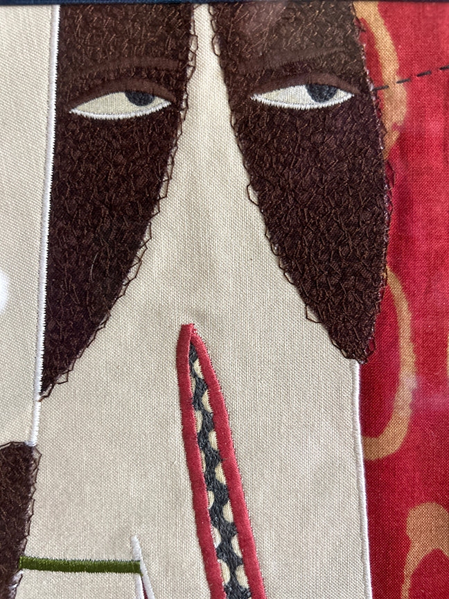 Chris Roberts Antieau "Christmas Toy" Tapestry Art in Frame