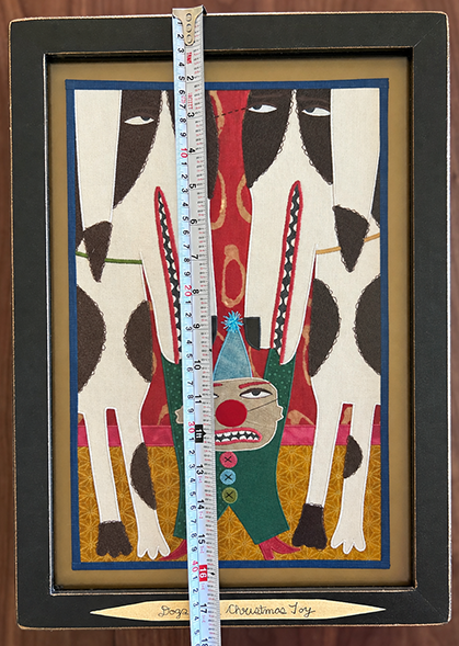 Chris Roberts Antieau "Christmas Toy" Tapestry Art in Frame