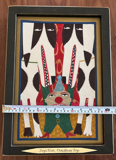 Chris Roberts Antieau "Christmas Toy" Tapestry Art in Frame