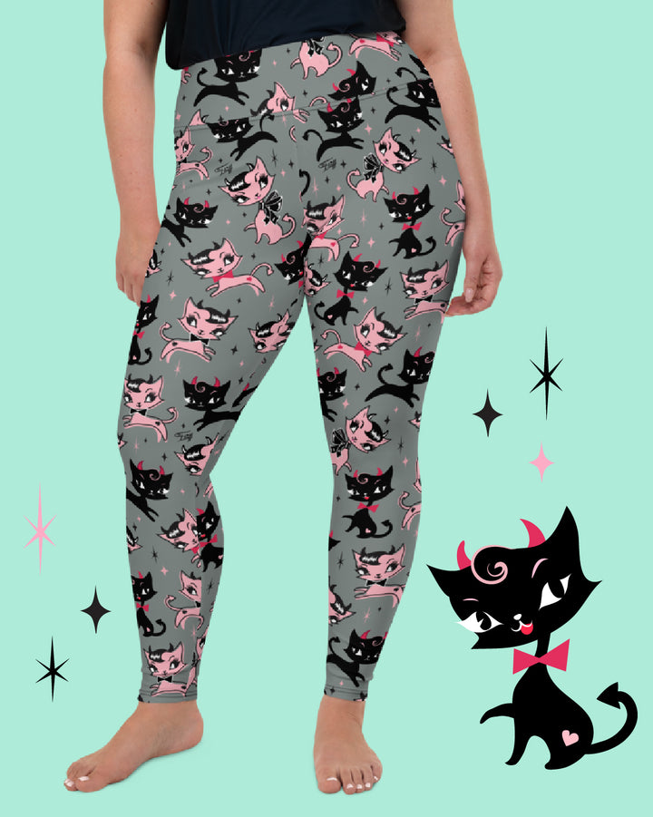 Bad Kitty Leggings by Miss Fluff x Lipstick & Chrome TC2