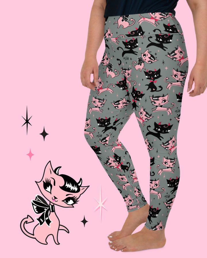 Bad Kitty Leggings by Miss Fluff x Lipstick & Chrome TC2