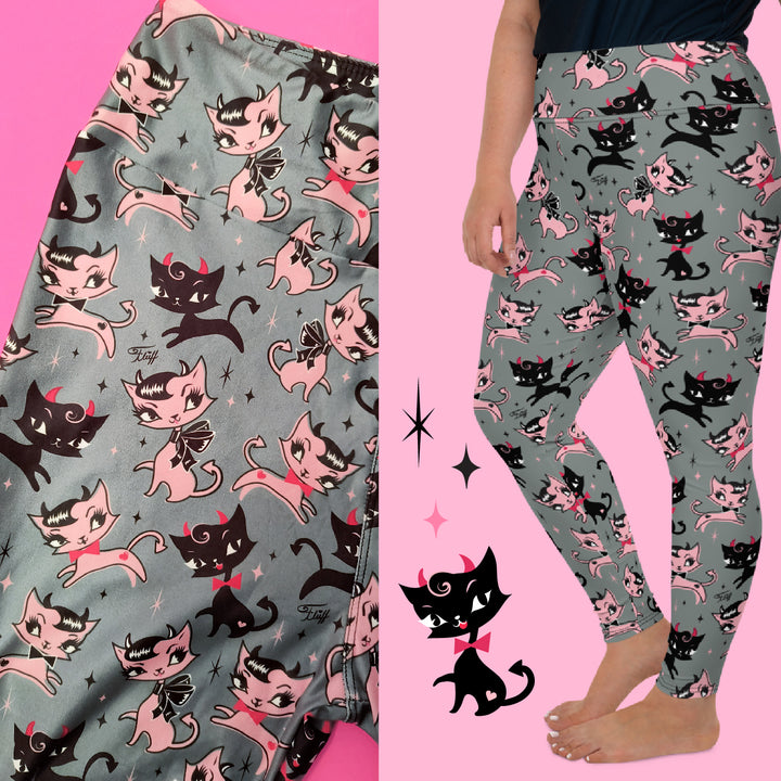 Bad Kitty Leggings by Miss Fluff x Lipstick & Chrome TC2