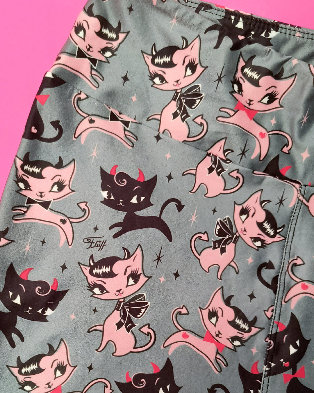 Bad Kitty Leggings by Miss Fluff x Lipstick & Chrome TC2