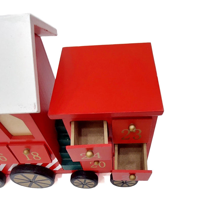 Wizardi Christmas Red Train Advent Calendar F07M14-4-Y01717