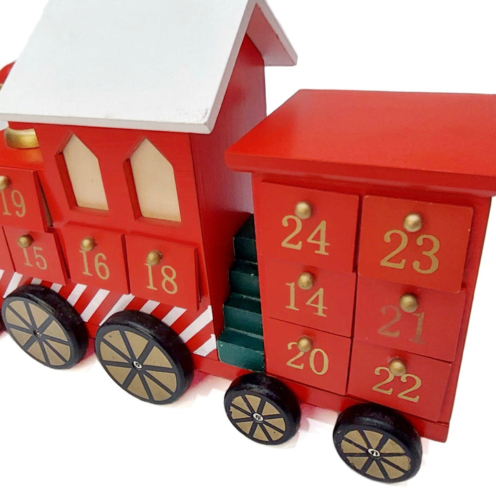 Wizardi Christmas Red Train Advent Calendar F07M14-4-Y01717