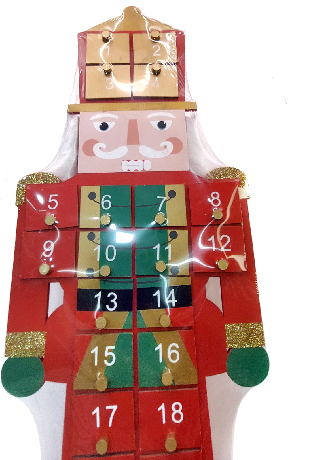 Wizardi Nutcracker Soldier Advent Calendar F07M14-1-RFRE21-CS