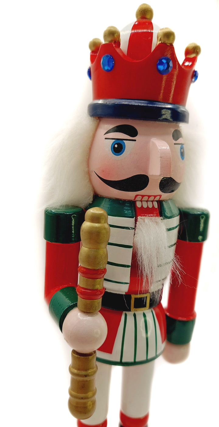 Wooden Festive King Nutcracker Wizardi F07M6-13D