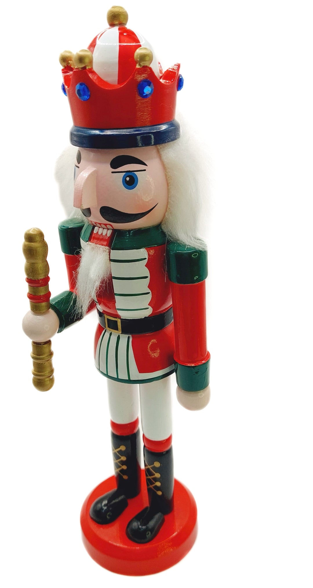 Wooden Festive King Nutcracker Wizardi F07M6-13D