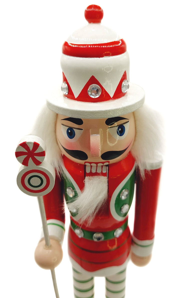 Christmas Nutcracker. Wizardi Classic Wooden Festive Decoration F07M14-31-N01702B