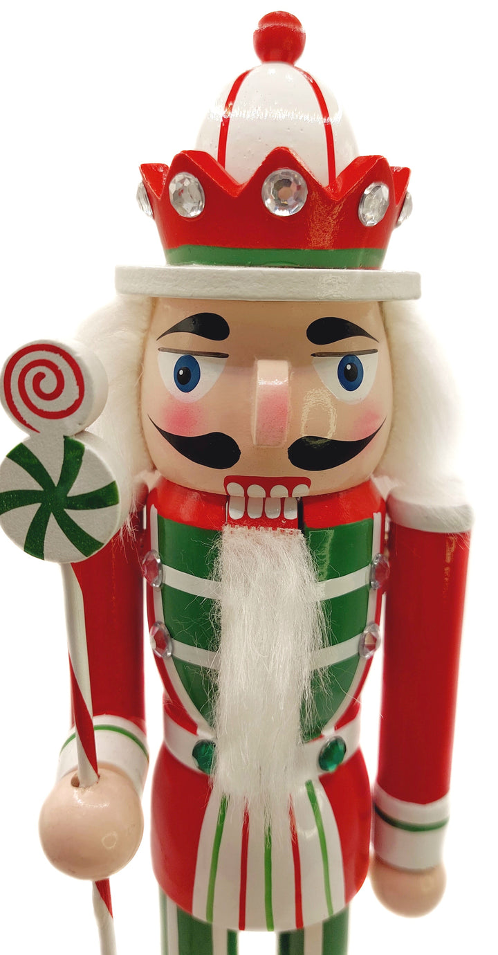 Christmas Nutcracker. Wizardi Classic Wooden Festive Decoration F07M14-31-N01702D