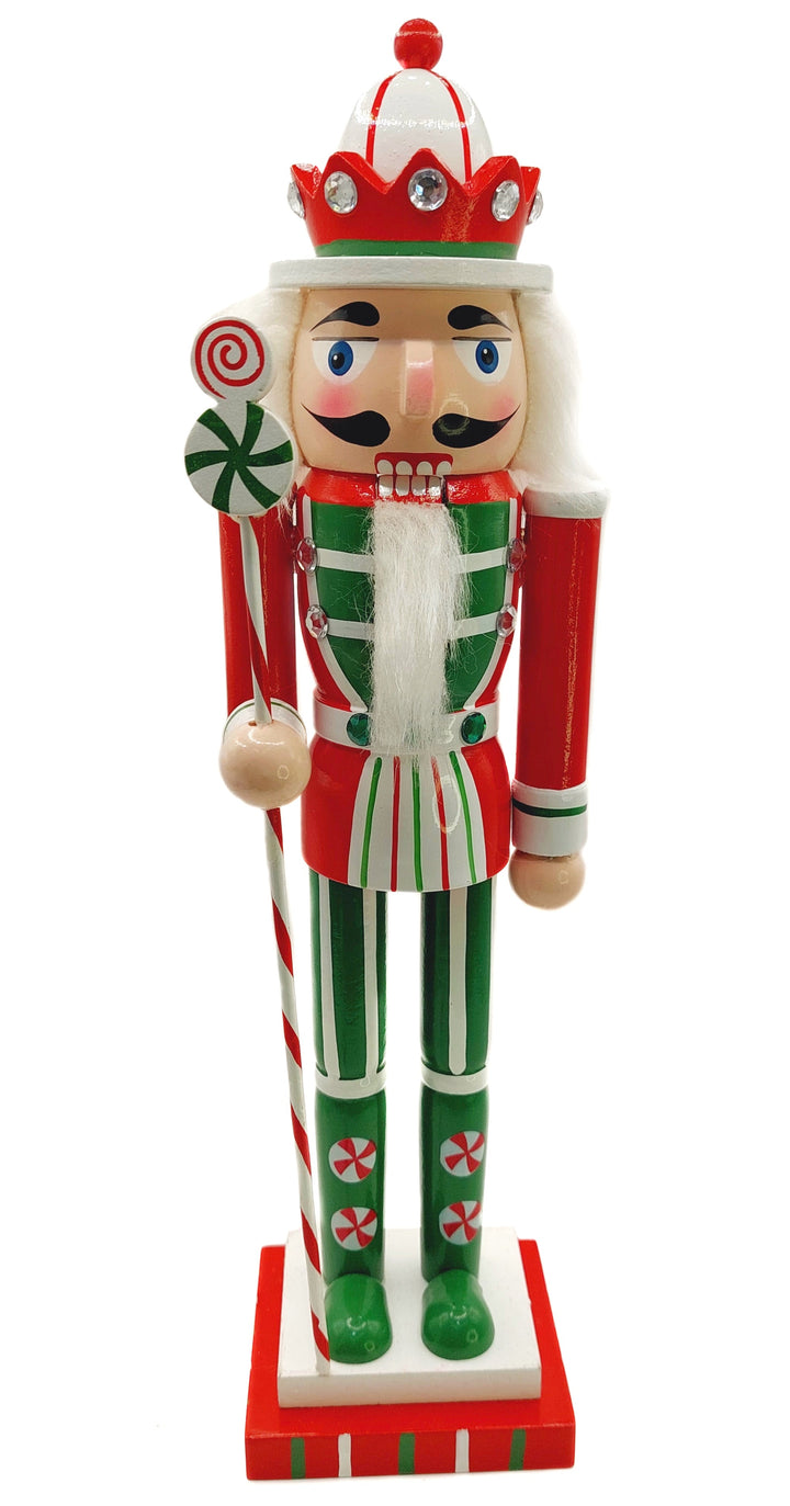 Christmas Nutcracker. Wizardi Classic Wooden Festive Decoration F07M14-31-N01702D