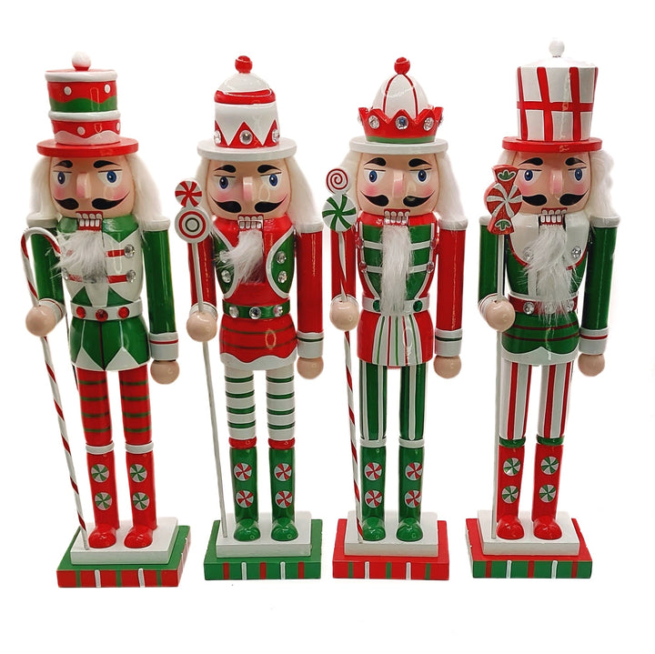 Christmas Nutcracker. Wizardi Classic Wooden Festive Decoration F07M14-31-N01702A