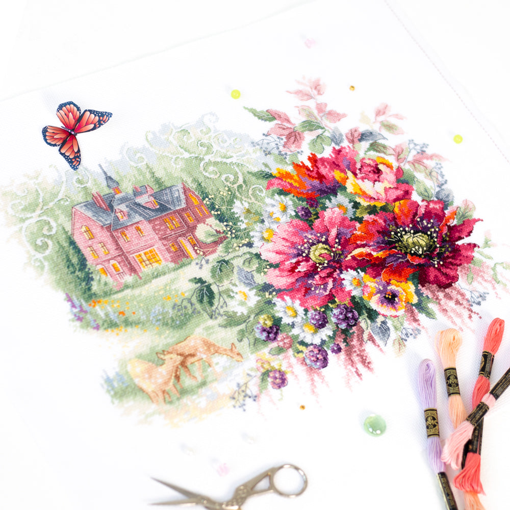 The Old Manor 210-209 Counted Cross-Stitch Kit