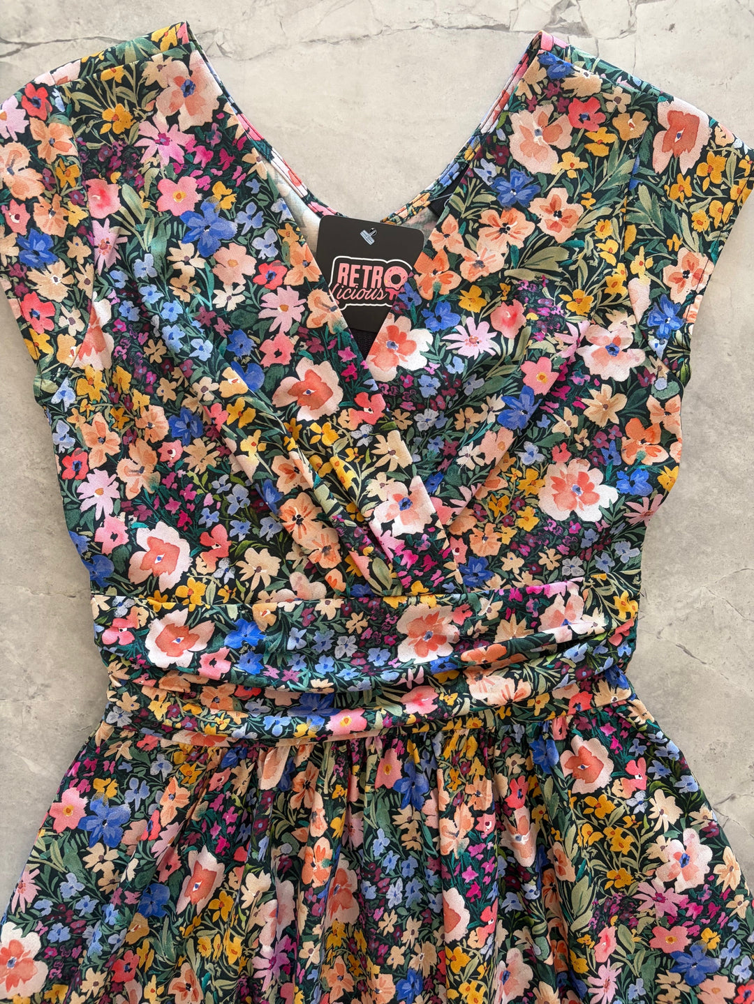Painted Floral Greta Dress