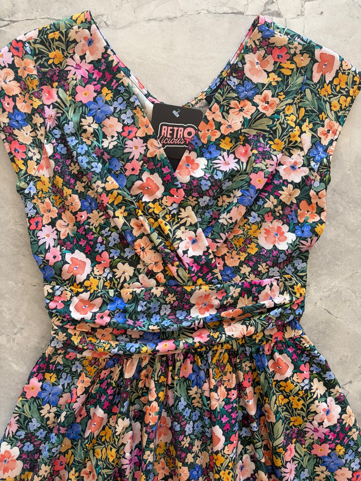 Painted Floral Greta Dress