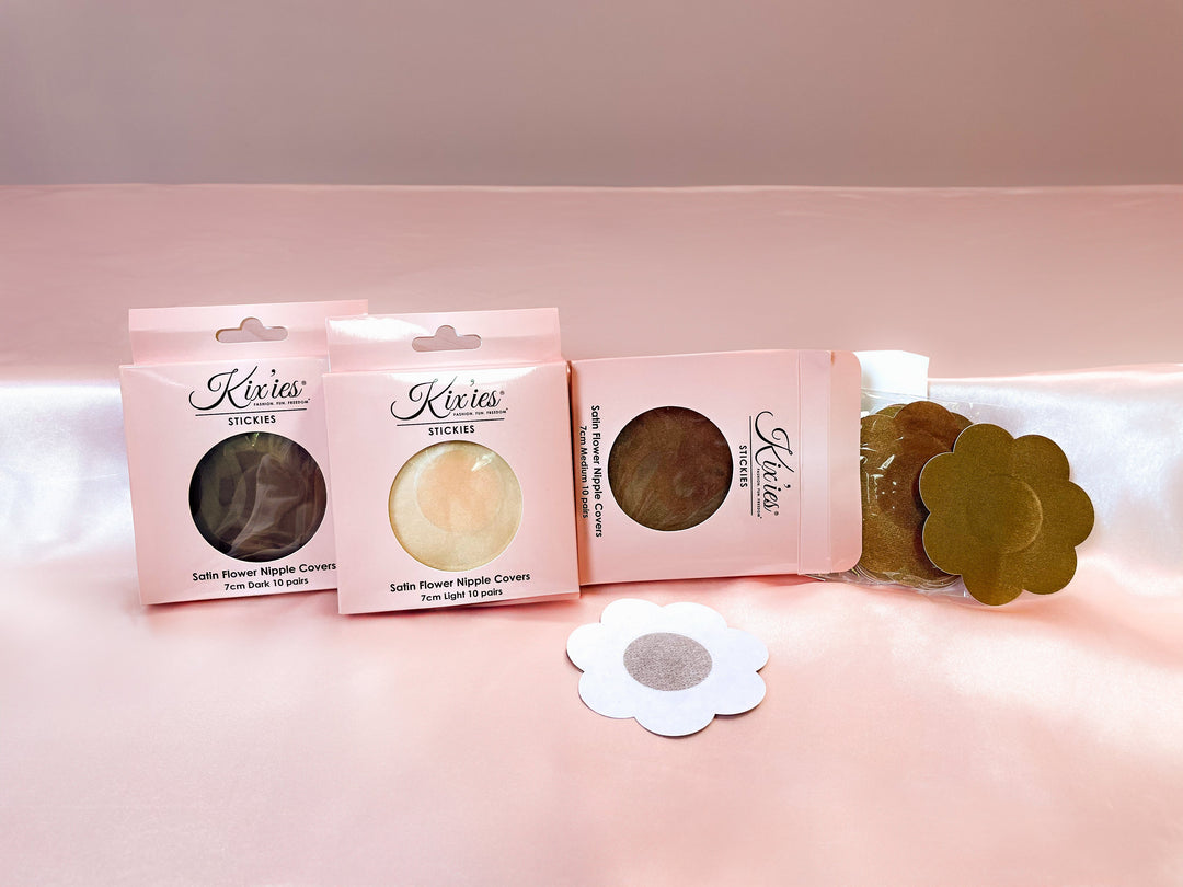 Satin Flower Nipple Covers