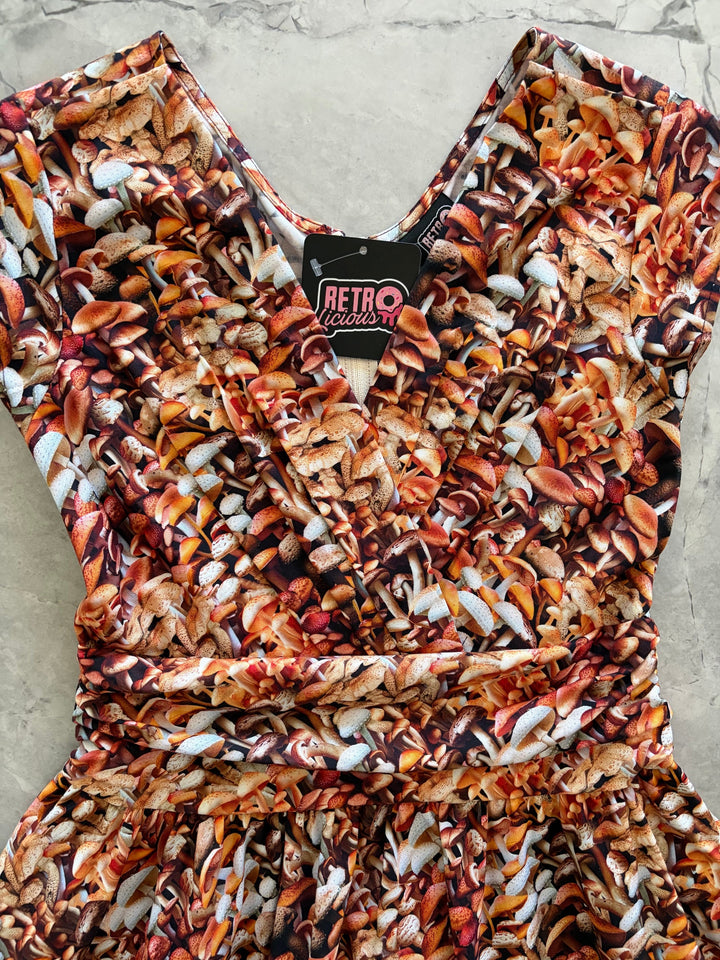 Mushroom Greta Dress