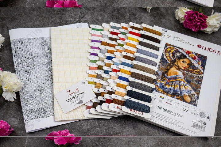 The Mexican Fest  B706L Counted Cross-Stitch Kit