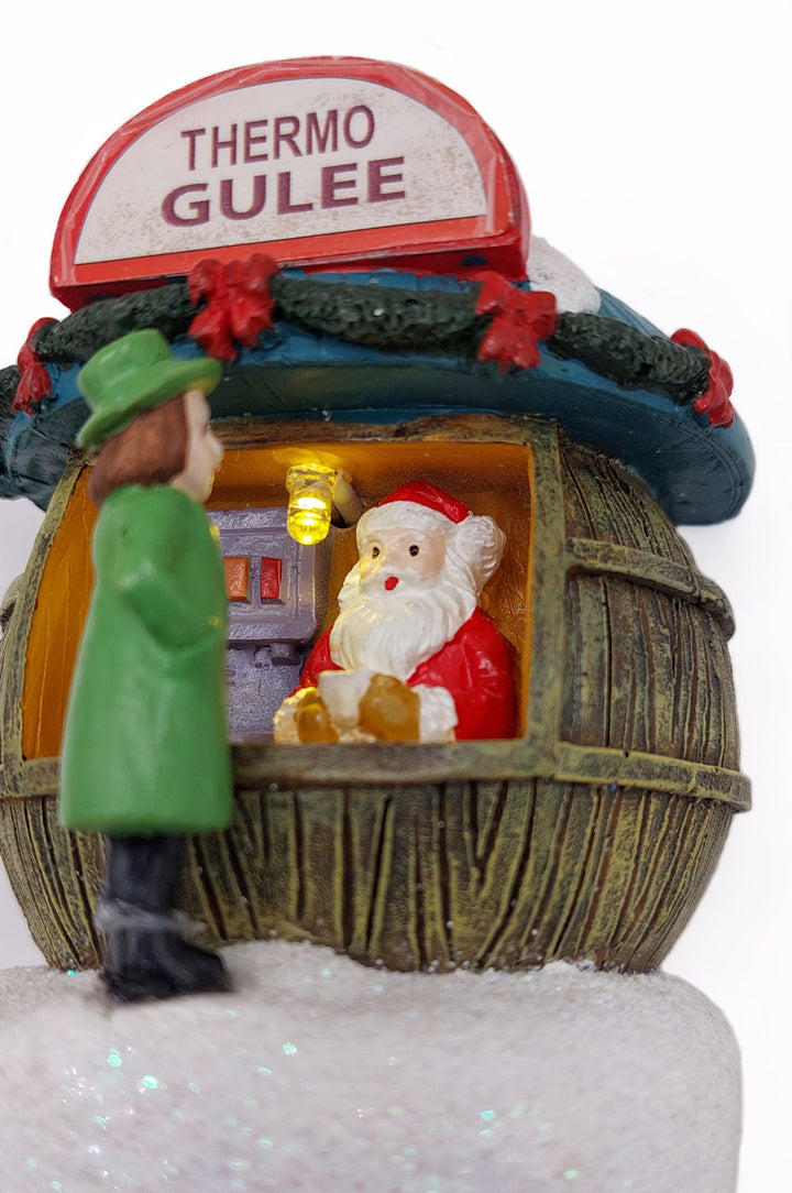 Holiday Coffee Shop. Christmas Village Decor Wizardi F07-N1-4-22758A