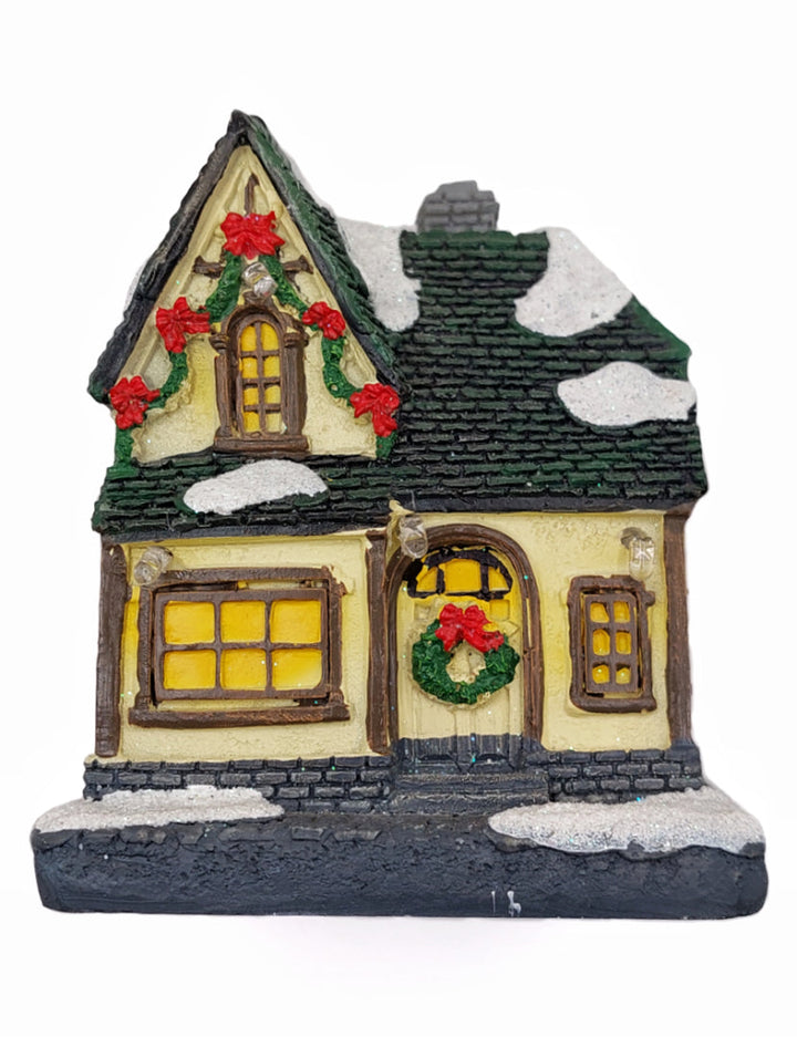 Yellow House. Christmas Village by Wizardi F07-N1-6-600100D