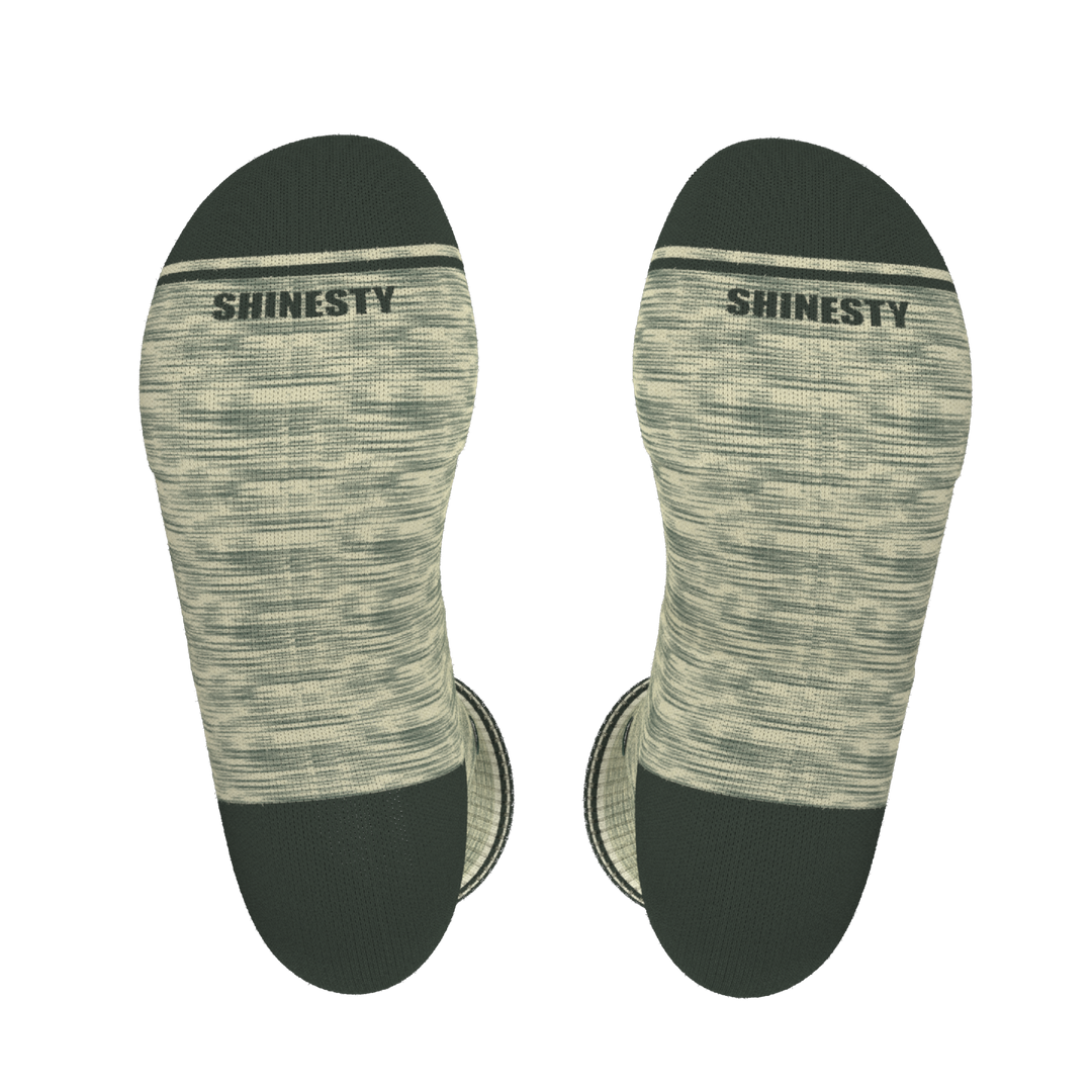 The Illusion | Green Pattern Heel Hammock™ Crew Socks