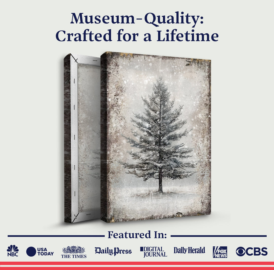 Vintage Christmas Tree Wall Art X