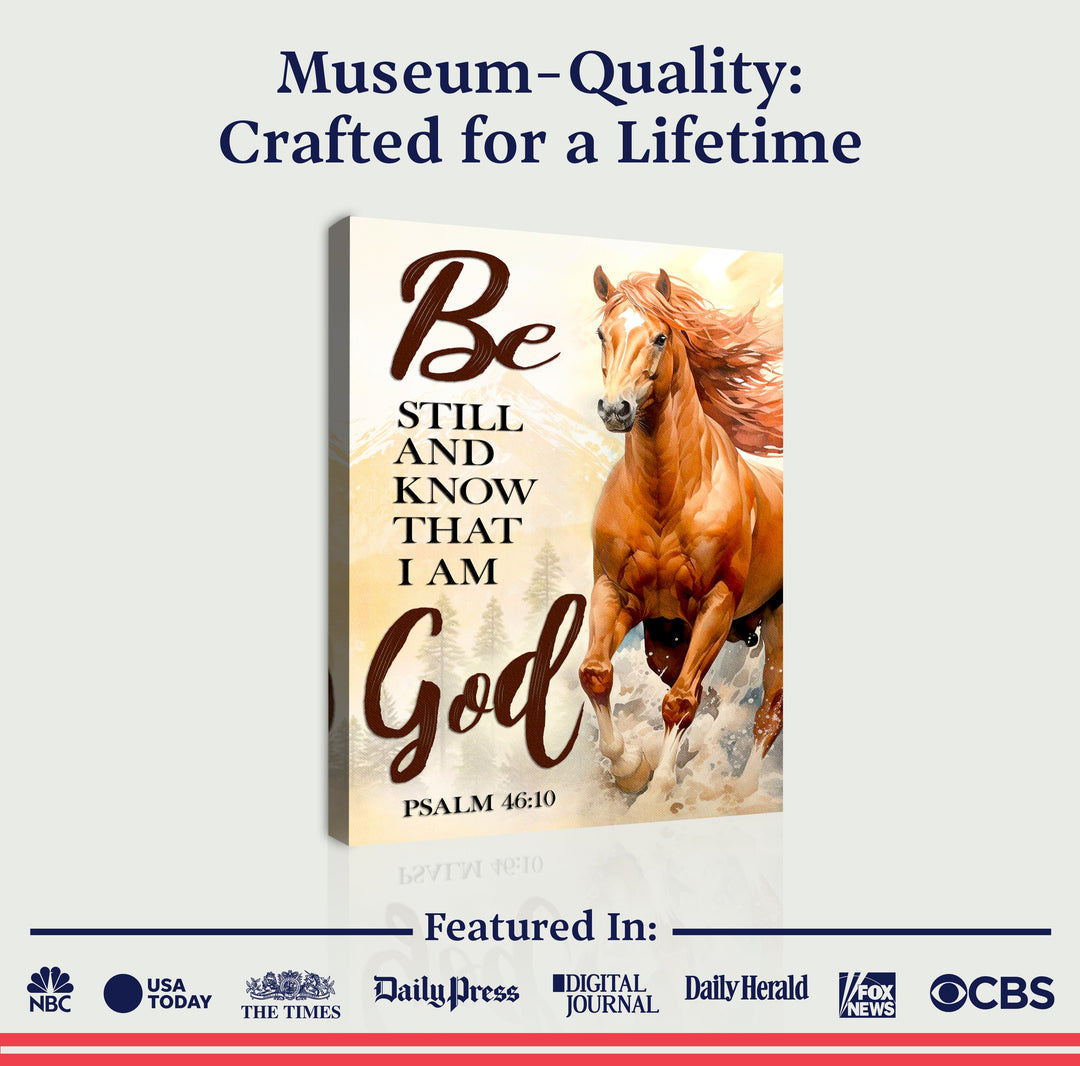 Be Still And Know That I Am God Psalm 46:10 Faith Sign VI