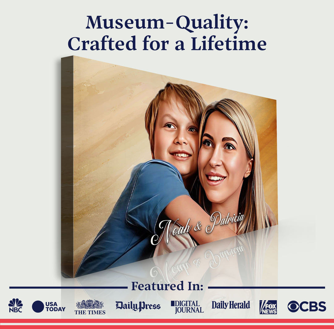 Mother's Day Cartoon Portrait Sign