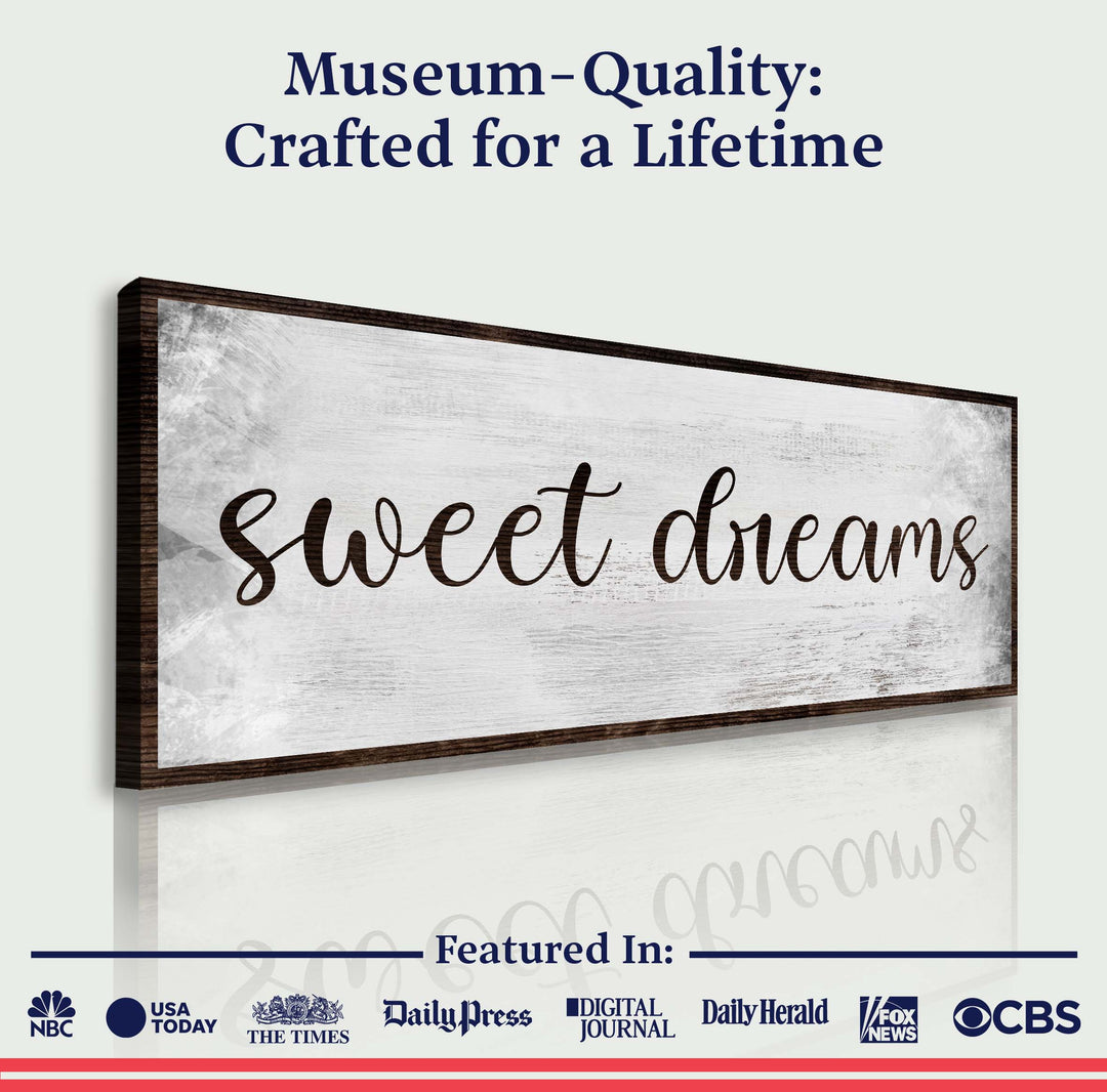 Sweet Dreams Bedroom Grunge Sign