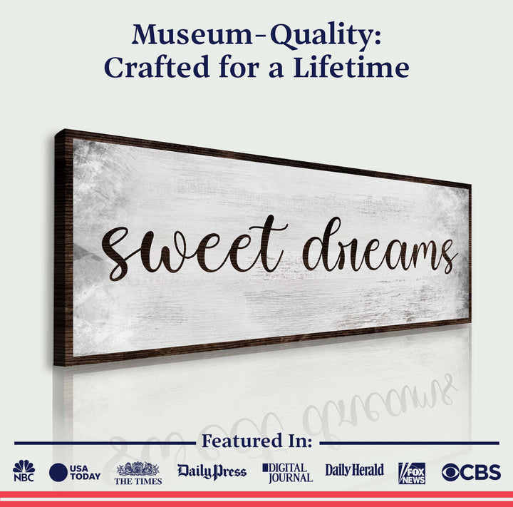 Sweet Dreams Bedroom Grunge Sign