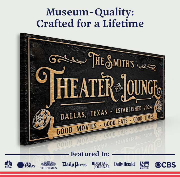 Personalized Theater Sign II