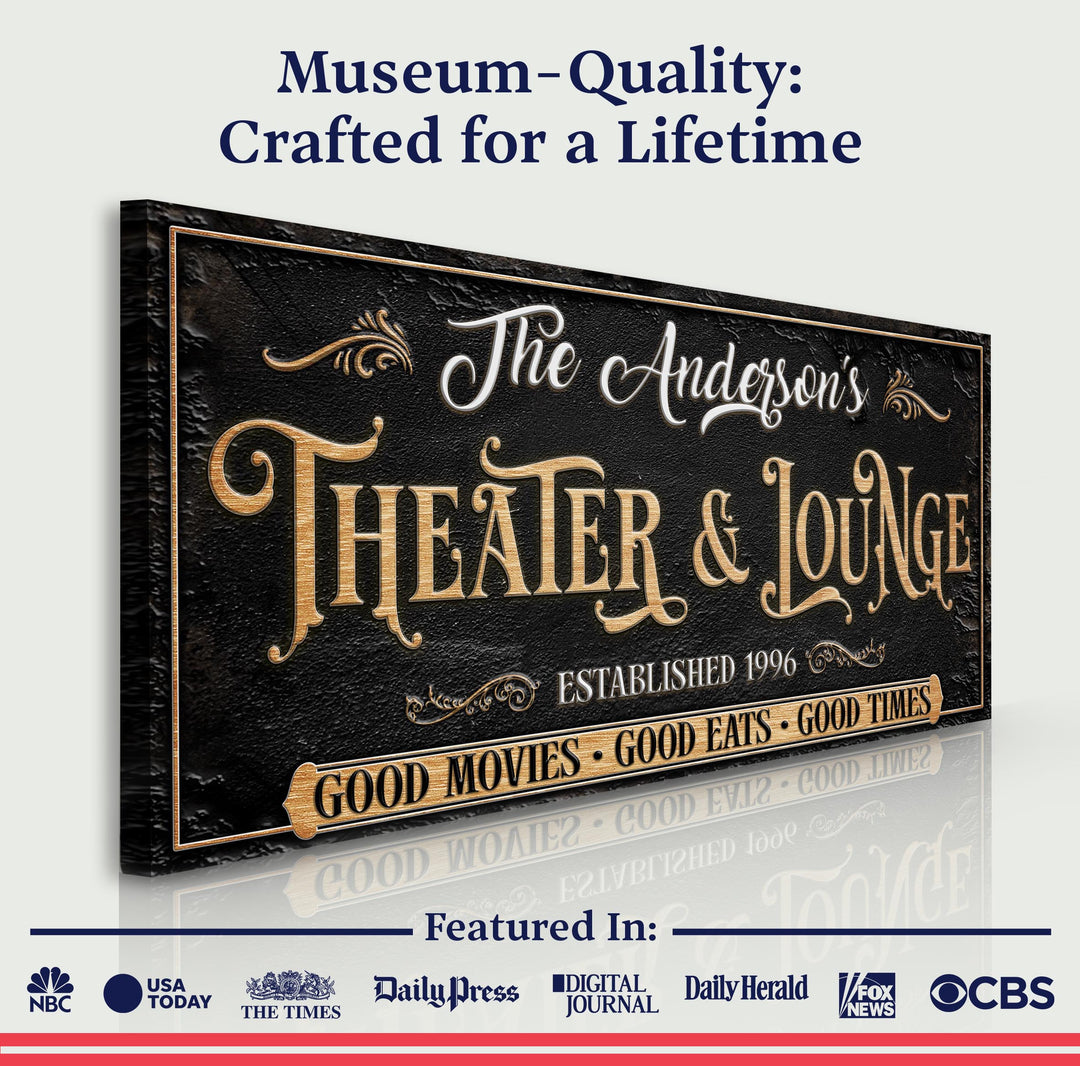Family Theater And Lounge Sign VI