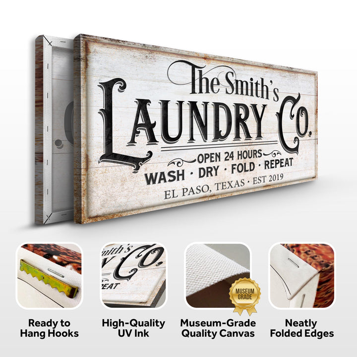 The Laundry Room Sign IX