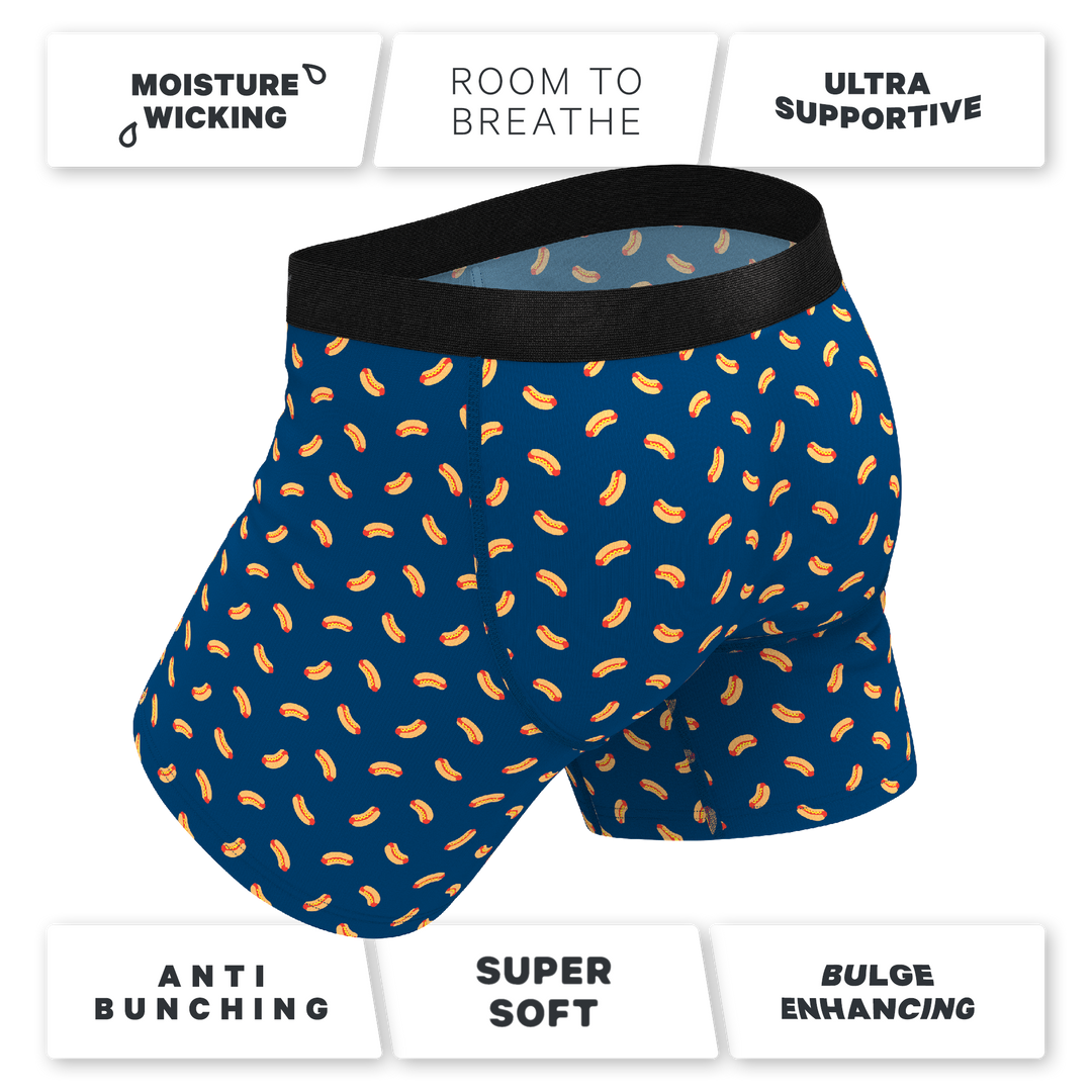 The Itty Bitty Buns | Hotdog Ball Hammock® Pouch Underwear With Fly