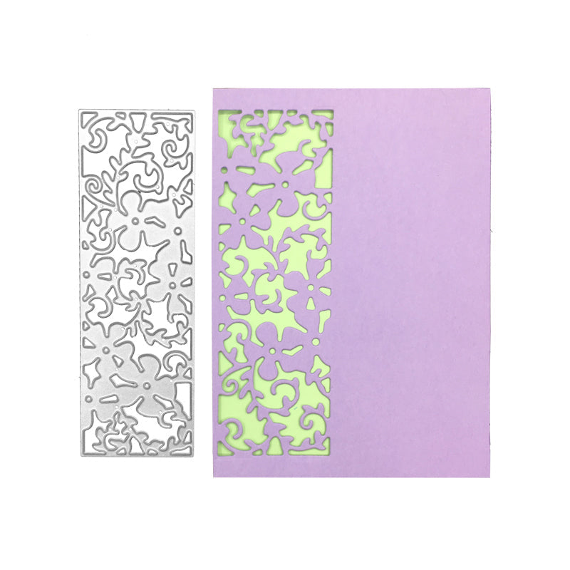 Floral Border Scrapbooking Cutting Die by Wizardi QJ109