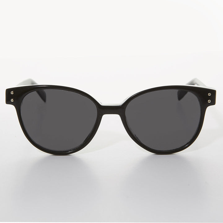 Round Horn Rim Cat Eye Women's Vintage Sunglass - Jackson