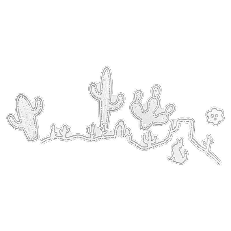 Cactus Border Scrapbooking Carbon Steel Cutting Die QJ81