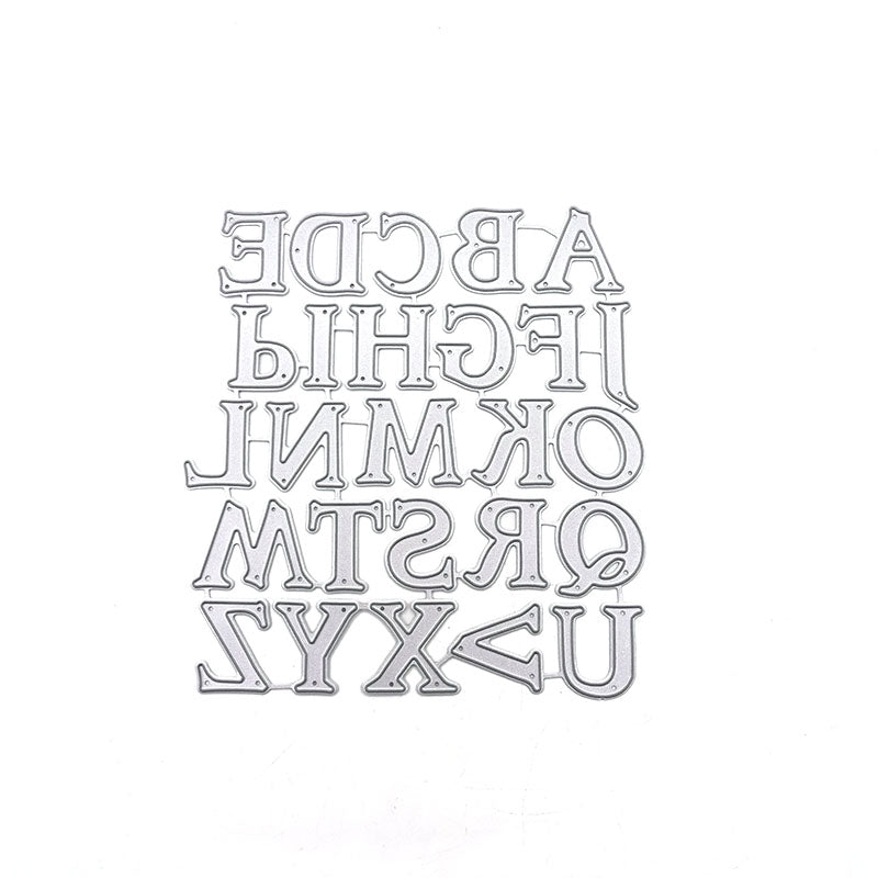 Uppercase Alphabet Scrapbooking Cutting Die by Wizardi QJ35