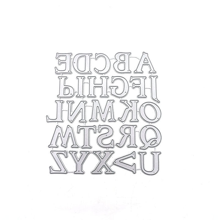 Uppercase Alphabet Scrapbooking Cutting Die by Wizardi QJ35