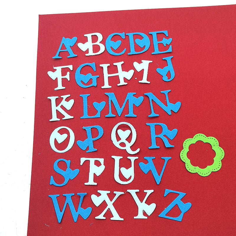 Alphabet Scrapbooking Cutting Die by Wizardi QJ31