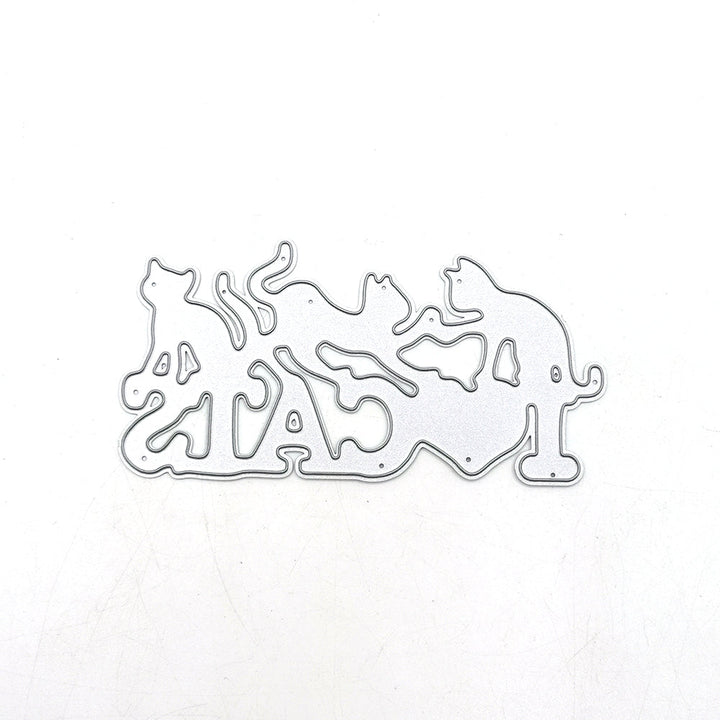 I Love Cats Scrapbooking Cutting Die by Wizardi QJ95