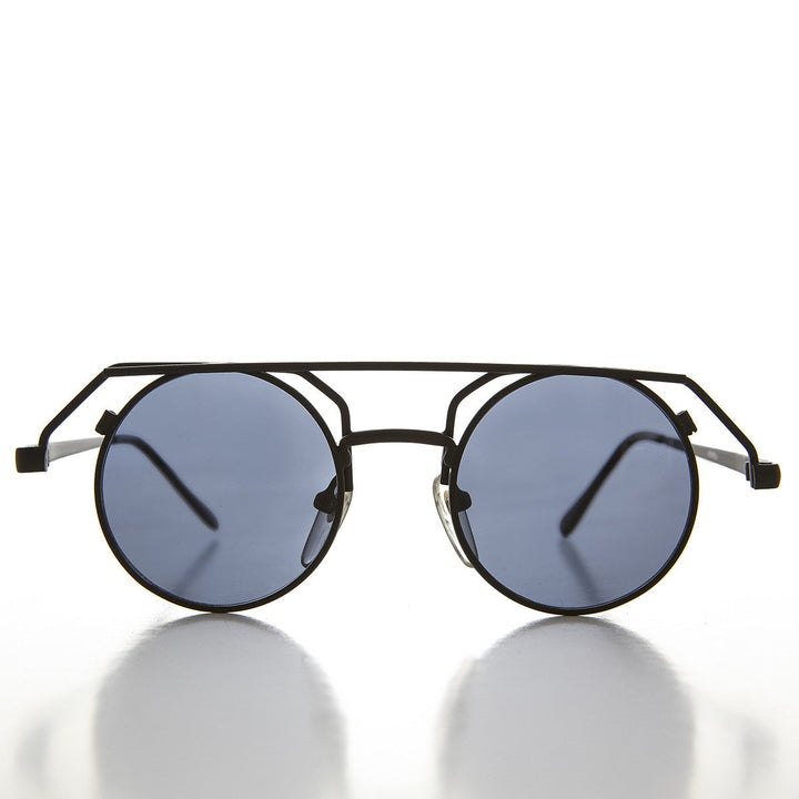 90s Round Steampunk Goth Vintage Sunglass - Joker