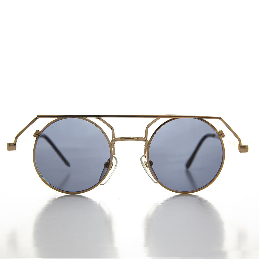 90s Round Steampunk Goth Vintage Sunglass - Joker