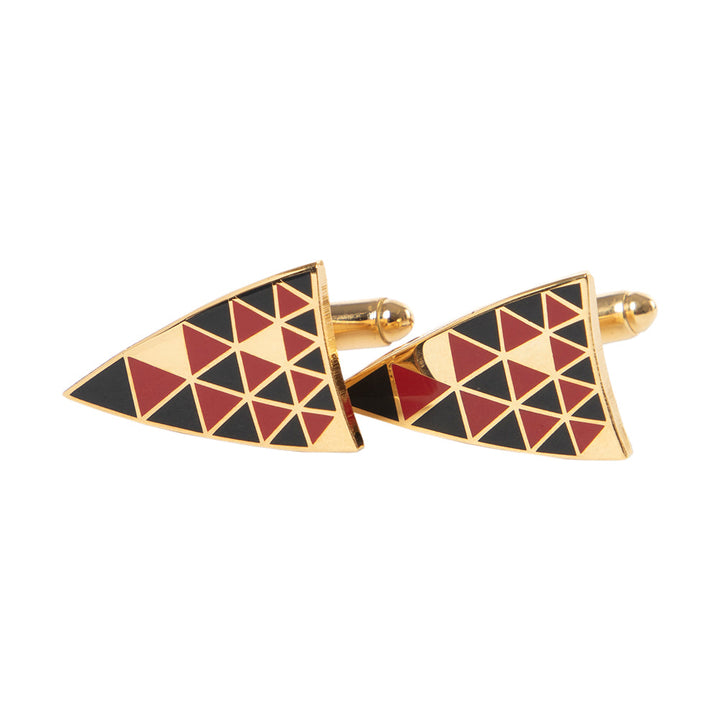 Mosaic Floor Triangle Cuff Links