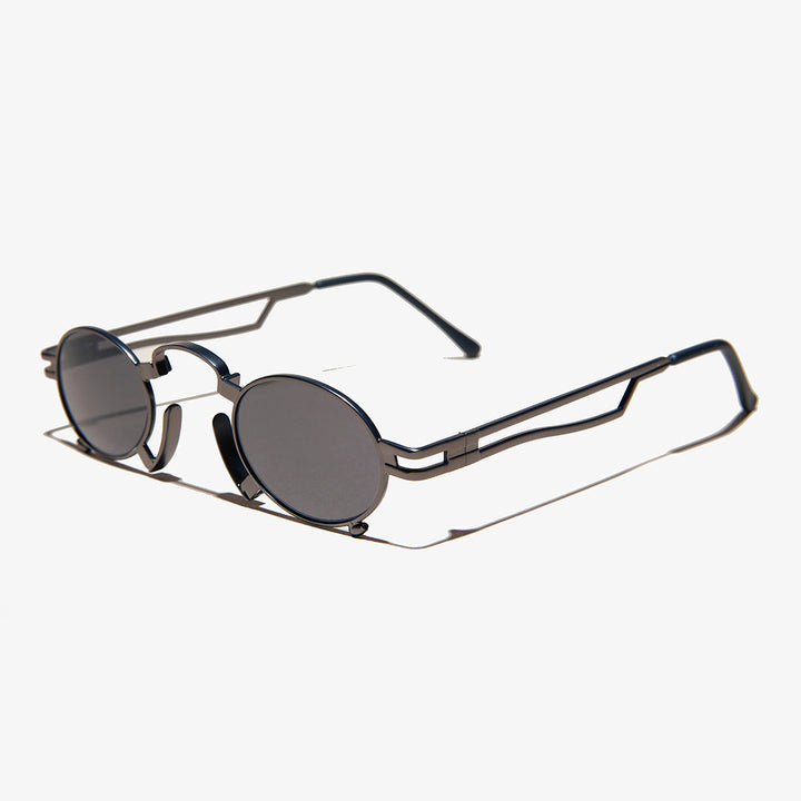 Ultimate Gunmetal Steampunk Sunglass - Jules
